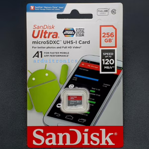 SanDisk Ultra Micro SDHC karta 256GB 120MB/s, Class 10, UHS-1