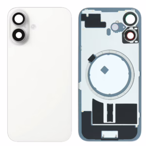 Zadný batériový kryt + sklíčka kamery pre Apple iPhone 16 White Premium